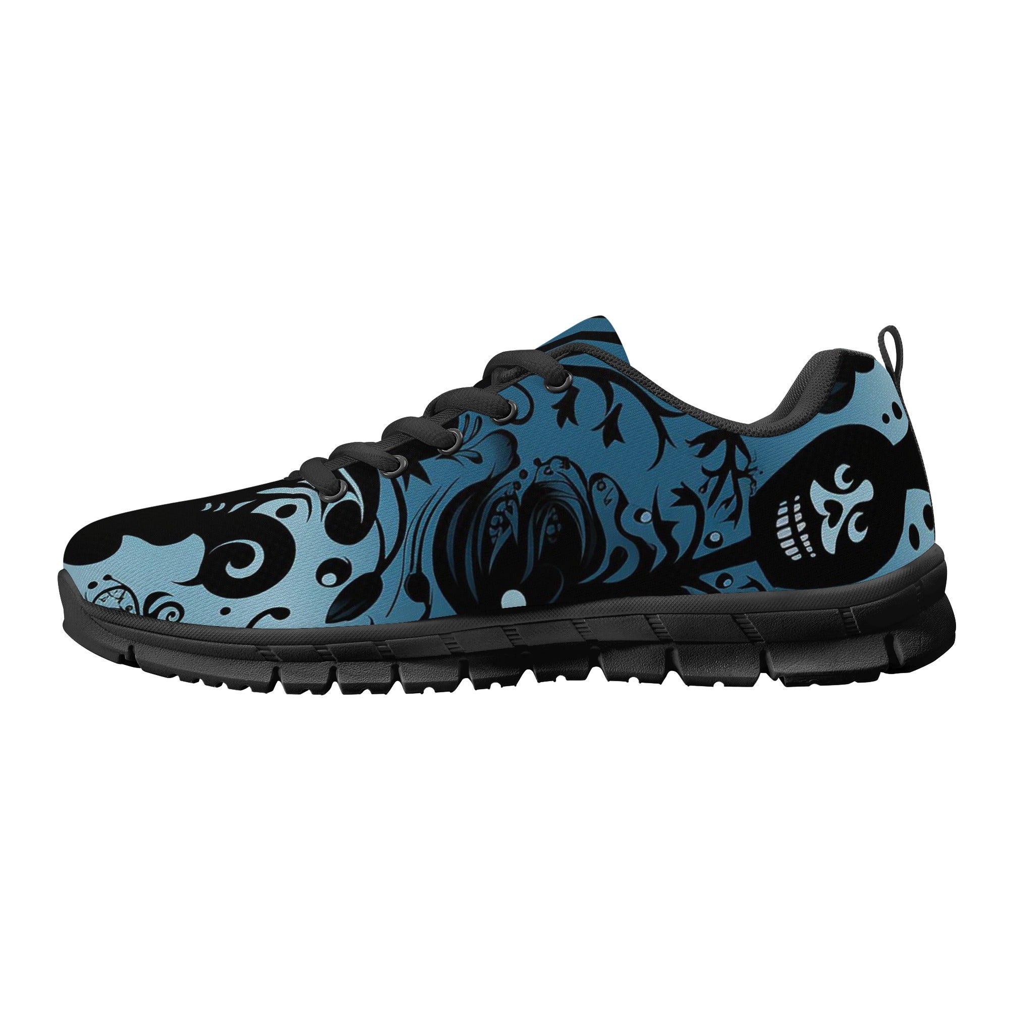 Gothic Blue Running Shoes for Women & Men - Lightweight Comfortable Athletic Sneakers for Jogging, Gym Workouts & Outdoor Activities