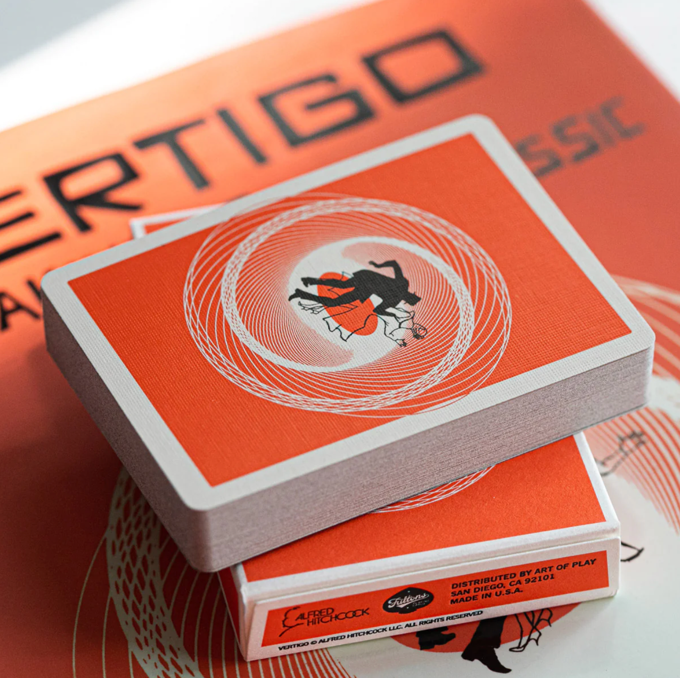 Alfred Hitchcock's Vertigo Playing Cards - Classic Movie Theme Deck for Card Games, Magic Tricks & Collectors - Perfect for Movie Nights & Gifts