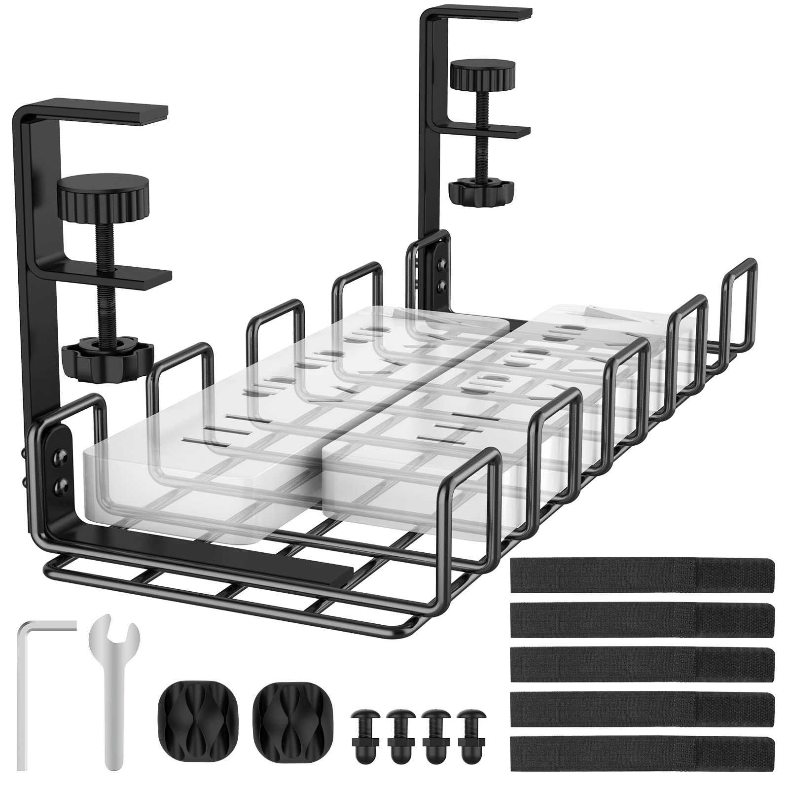 Under Desk Cable Management Tray - 15.7