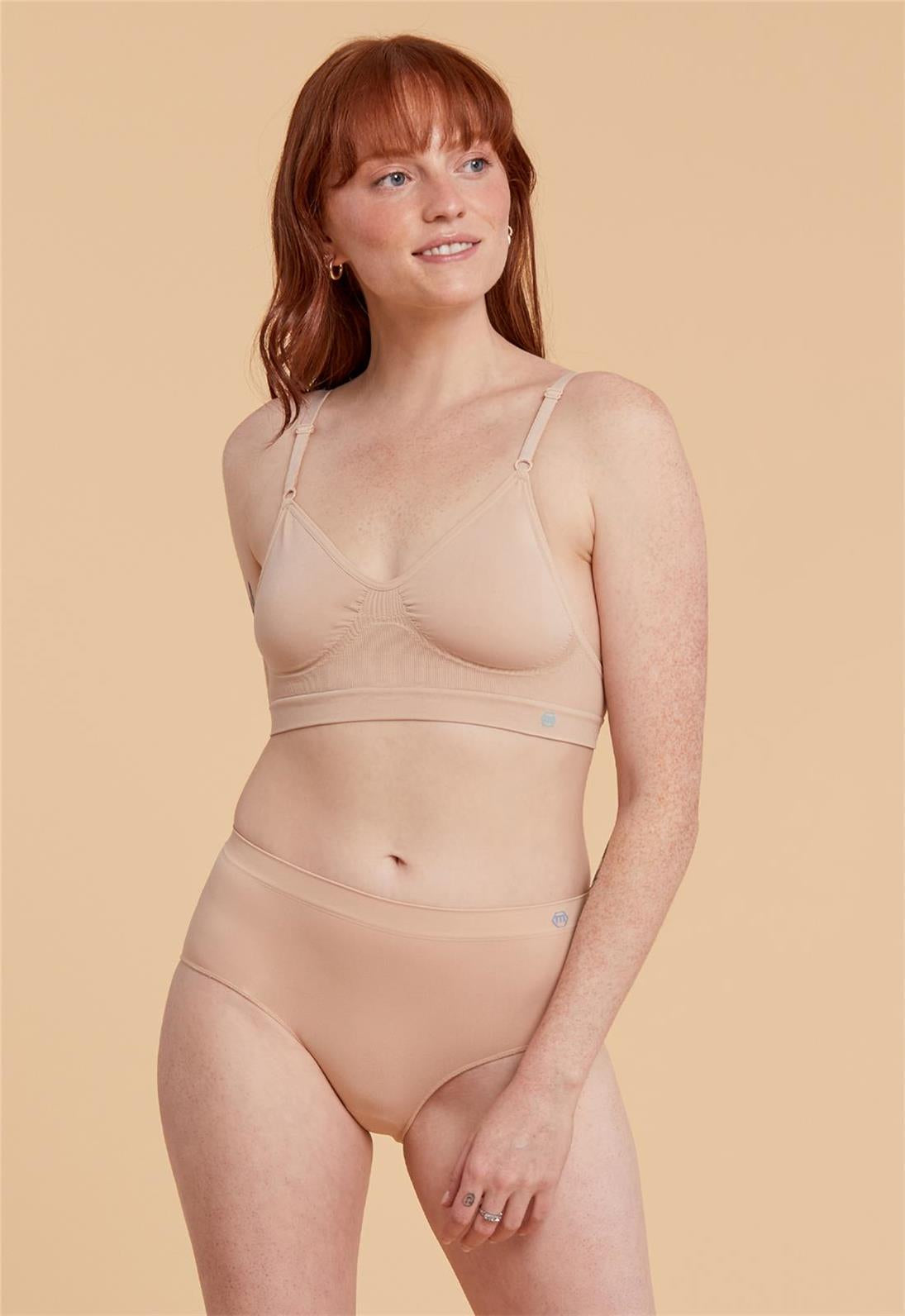 Nana Bra Dune - Comfortable Wireless Bralette for Women, Soft Seamless Lace Bralette, Perfect for Yoga, Lounge & Everyday Wear