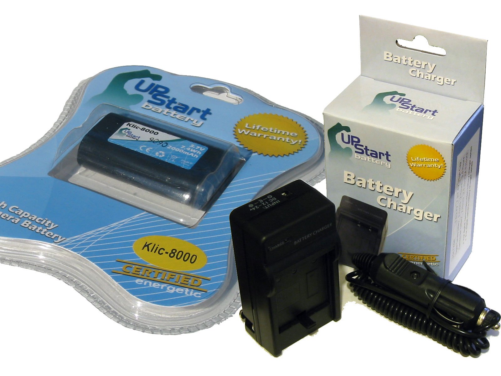 Upstart Battery Klic-8000 Replacement Battery & Charger Kit for Kodak Digital Cameras - Perfect for Travel Photography & Outdoor Adventures