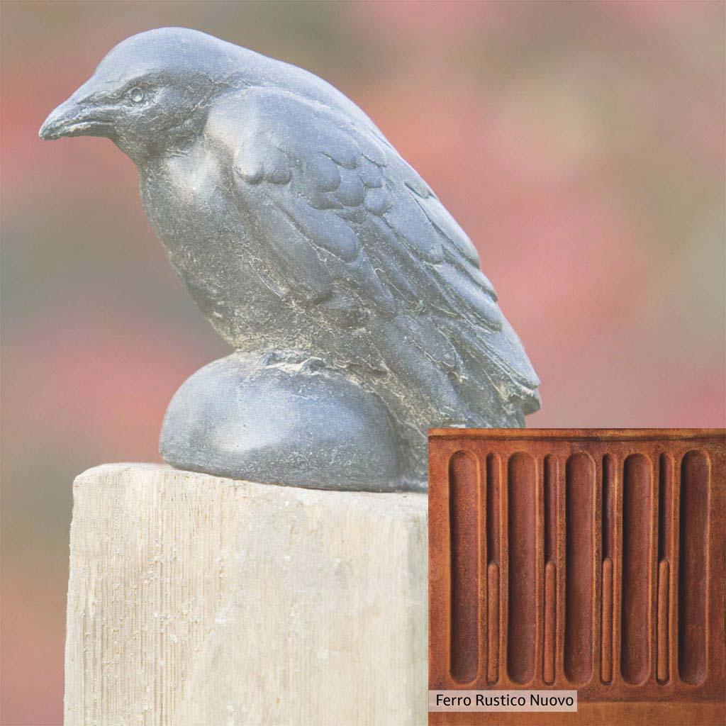Campania International Small Raven Statue - Gothic Home Decor, Halloween & Outdoor Garden Sculpture for Unique Décor