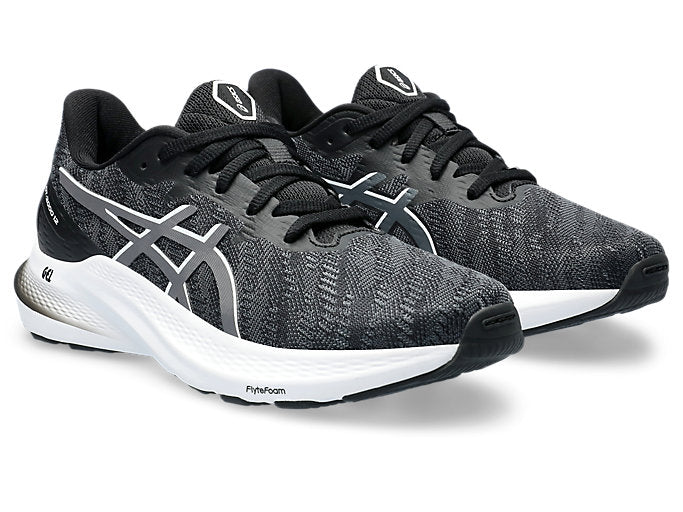 ASICS GT 2000 12 GS Running Shoes for Kids - Black/Carrier Grey | Lightweight Athletic Sneakers for Boys & Girls | Perfect for School, Sports & Daily Activities