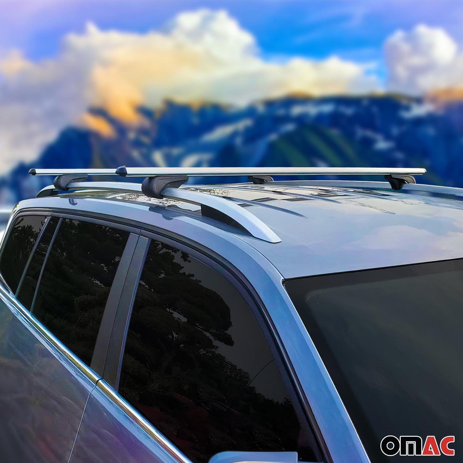 OMAC Lockable Roof Rack Cross Bars for Toyota 4Runner 2006-2009 - Anti-Theft Luggage Carrier for Kayak, Canoe, Surfboard, Ski & Snowboard - Perfect for Camping, Travel & Outdoor Adventures