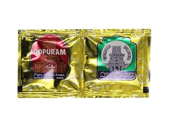 Premium Kumkum and Turmeric Powder Gift Combo Pack (30pc Kumkum + 30pc Turmeric) - 60 Pcs Total - Perfect for Pooja, Weddings & Indian Rituals