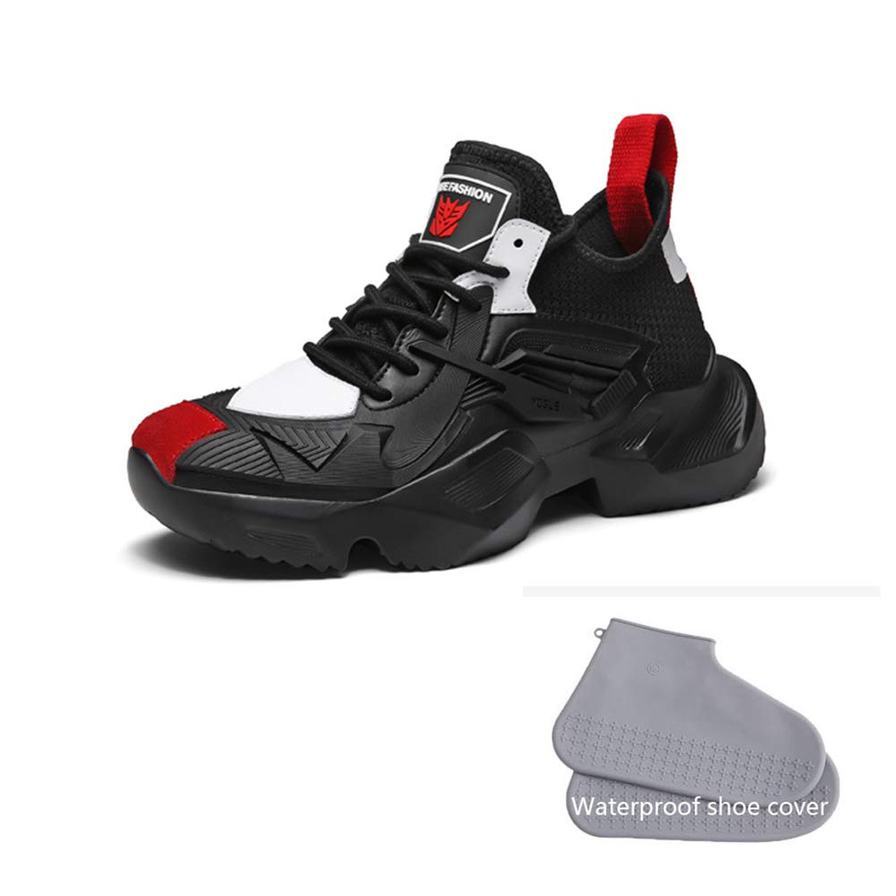 **Breathable Men's Sports Shoes - Lightweight Comfortable Running & Walking Shoes for Men - Stylish Black Casual Sneakers for Gym, Workout & Daily Wear - Size 39**