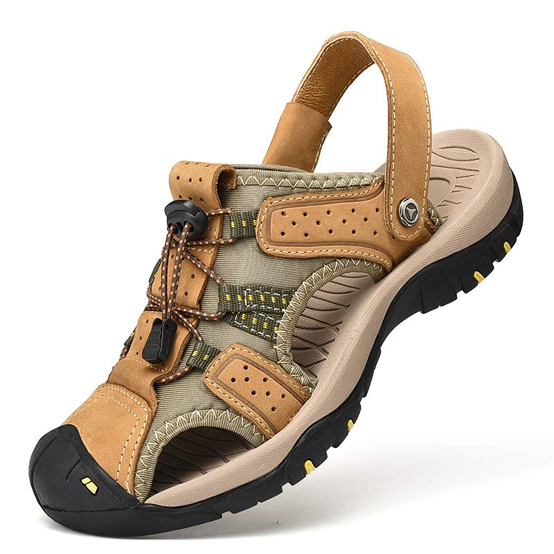 Men's Comfortable Arch Support Sports Sandals - Breathable Beach Shoes for Outdoor Hiking, Walking & Summer Activities | Perfect for Travel, Camping and Water Sports