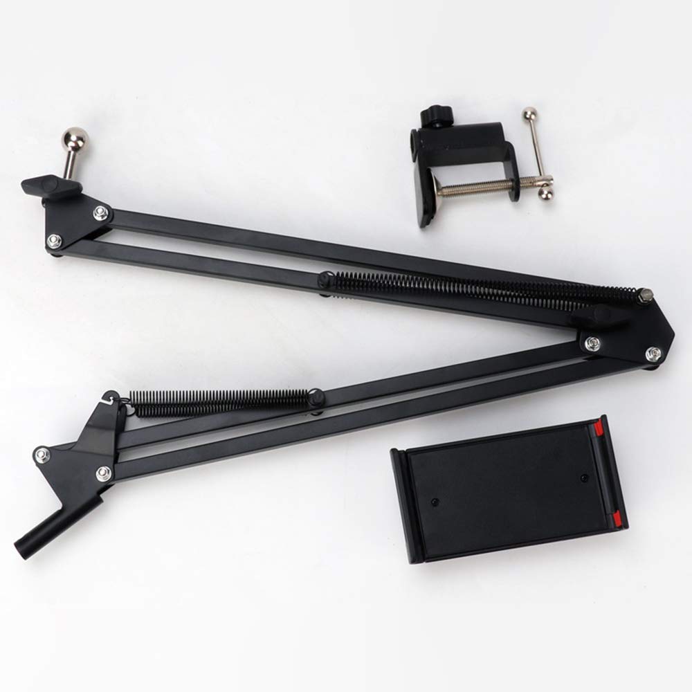 360° Rotating Phone Holder for Desk - Flexible Long Arm Stand for Bed, Office & Kitchen Use