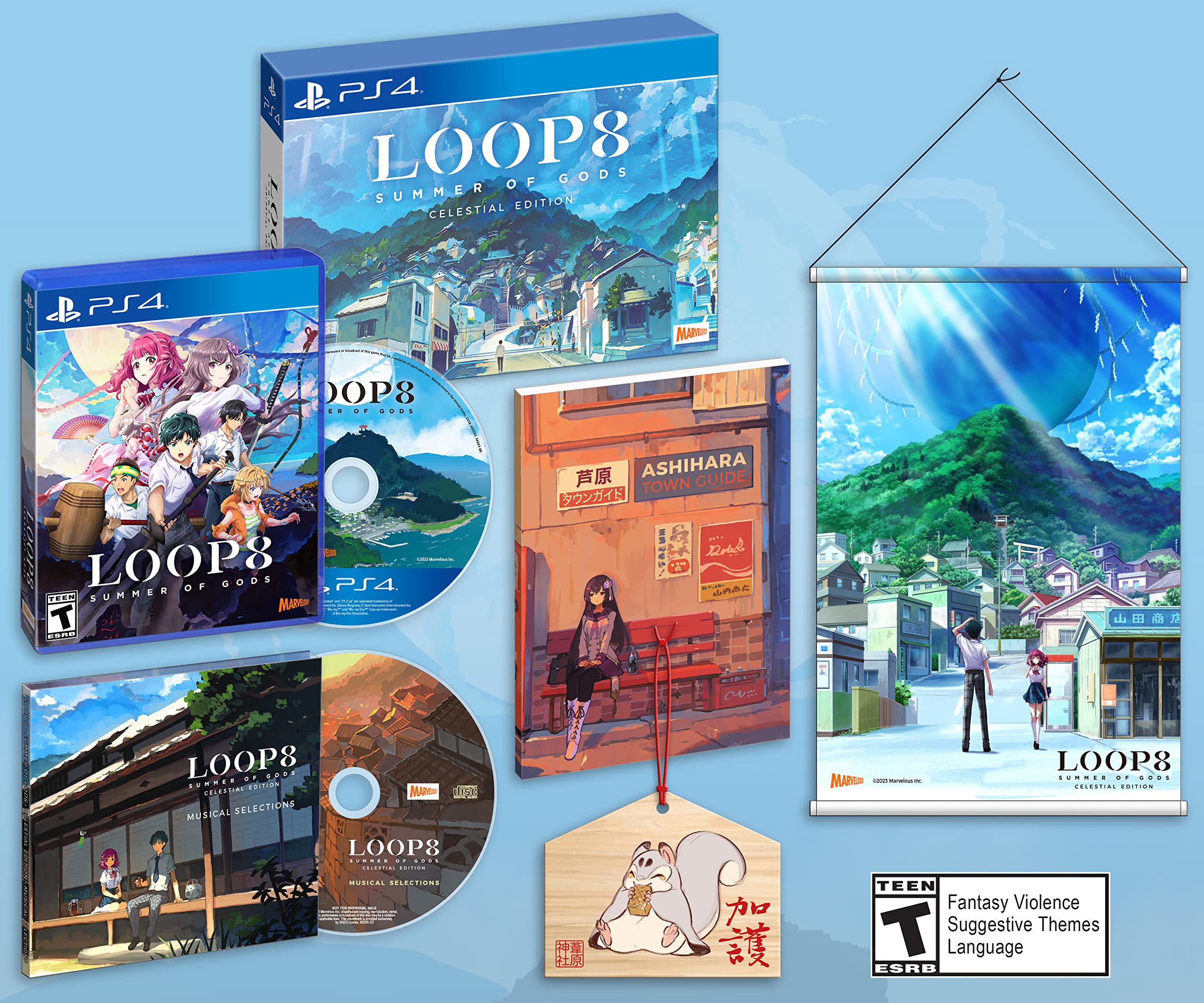 Loop8: Summer of Gods Celestial Edition - PS4 JRPG Game | Epic Adventure with Divine Powers | Perfect for Anime & Fantasy Fans | Play at Home or Gaming Parties