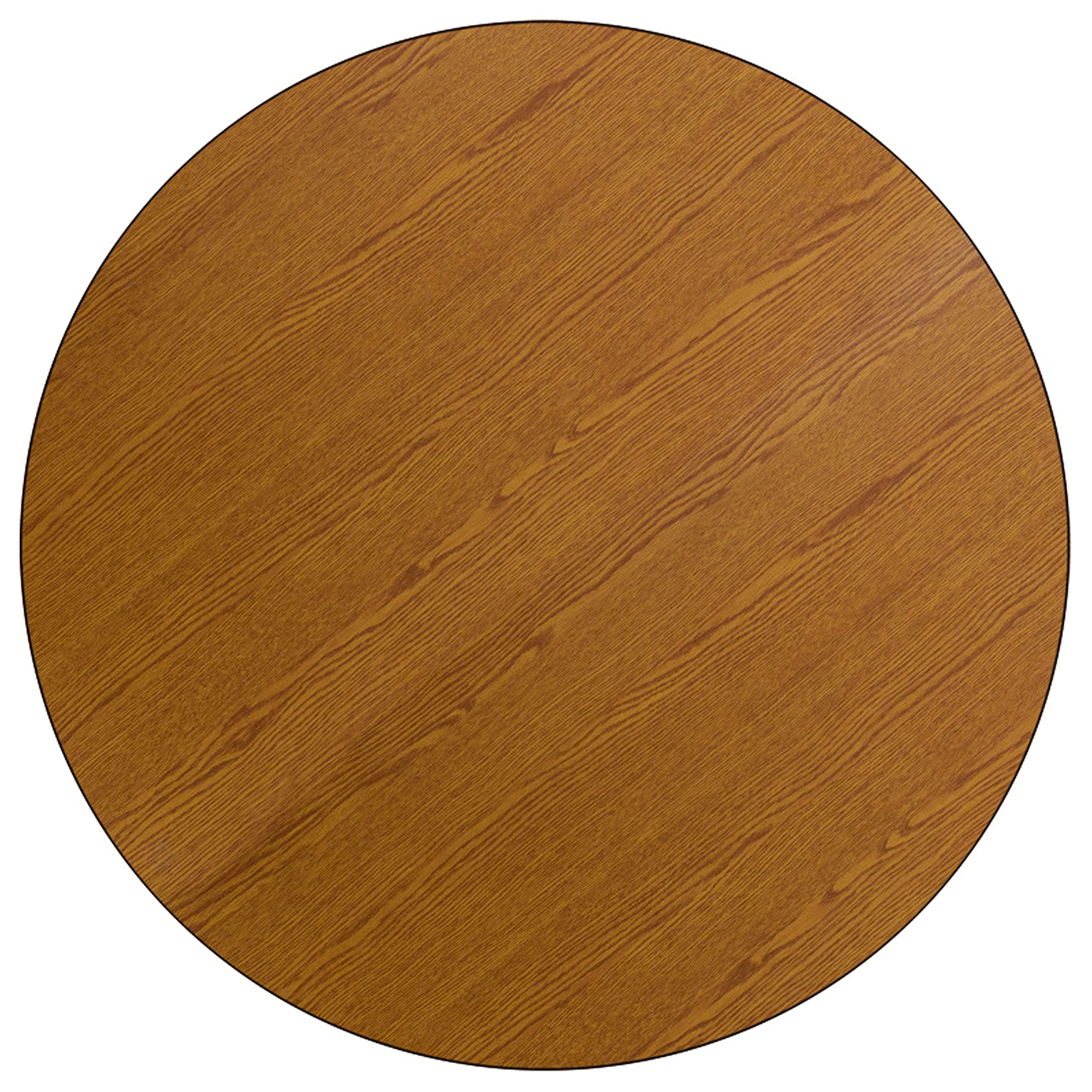 Flash Furniture Wren 42-Inch Round Oak Thermal Laminate Activity Table with Adjustable Legs - Perfect for Classrooms, Daycares & Home Schooling