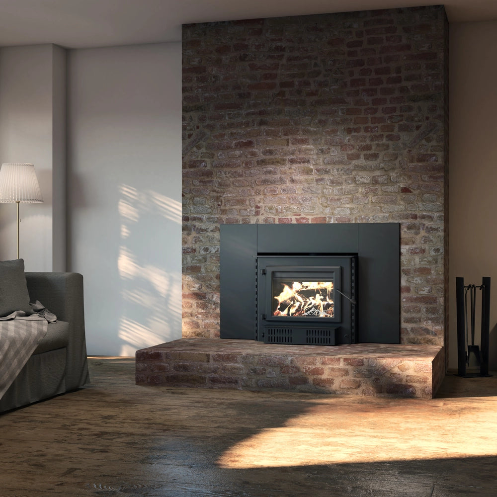 Englander Blue Ridge 500 I EPA Certified Wood Insert Stove with Blower - ESW0014 - Efficient Home Heating for Fireplace Insert & Winter Warmth