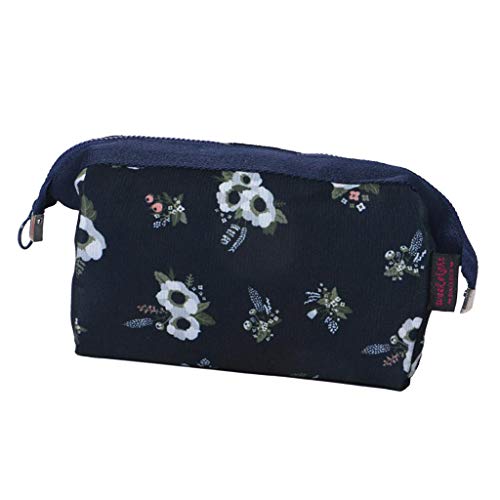 Waterproof Women's Makeup Bag Travel Cosmetic Pouch with Zipper - Black | Perfect for Travel, Gym & Daily Organizer