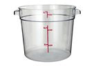 8qt Clear Round Food Storage Container with Airtight Lid - BPA-Free Plastic for Kitchen Pantry Organization, Meal Prep & Leftovers
