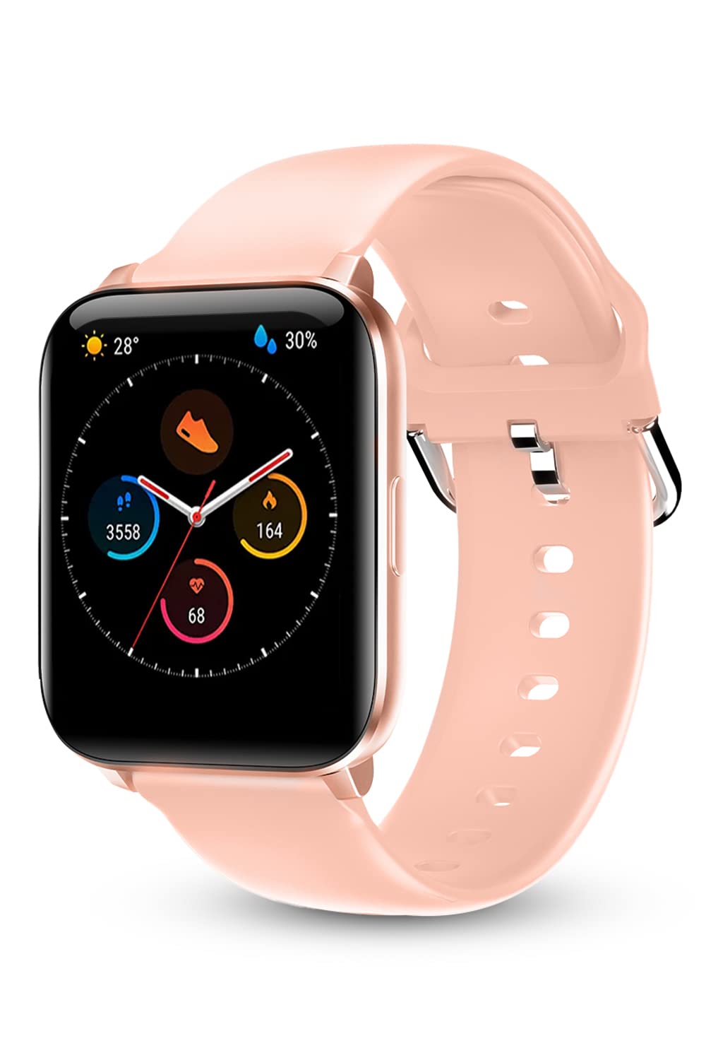 Hooroo Smart Watch for Men & Women - IP68 Waterproof Fitness Tracker with Sports APP, Heart Rate Monitor & Game Mode - Compatible with iPhone & Android - FCC Certified - Perfect for Running, Gym Workouts & Outdoor Activities