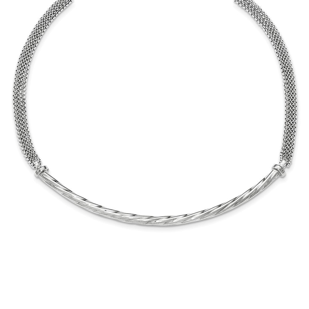 1in Sterling Silver Polished Necklace with Extension Chain - Perfect for Gifts, Weddings & Everyday Elegance