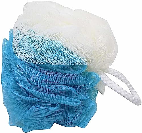 Premium Bath Sponges Set of 4 - Exfoliating Body Scrubber for Shower & Bath - Soft Multi-Color Sponges for Gentle Skin Cleansing - Perfect for Adults & Kids Daily Hygiene Routine
