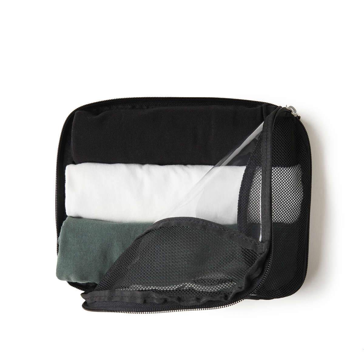 Baggallini Medium Compression Cube - Travel Organizer for Luggage, Suitcase & Backpack - Perfect for Packing Clothes, Accessories & Toiletries on Trips