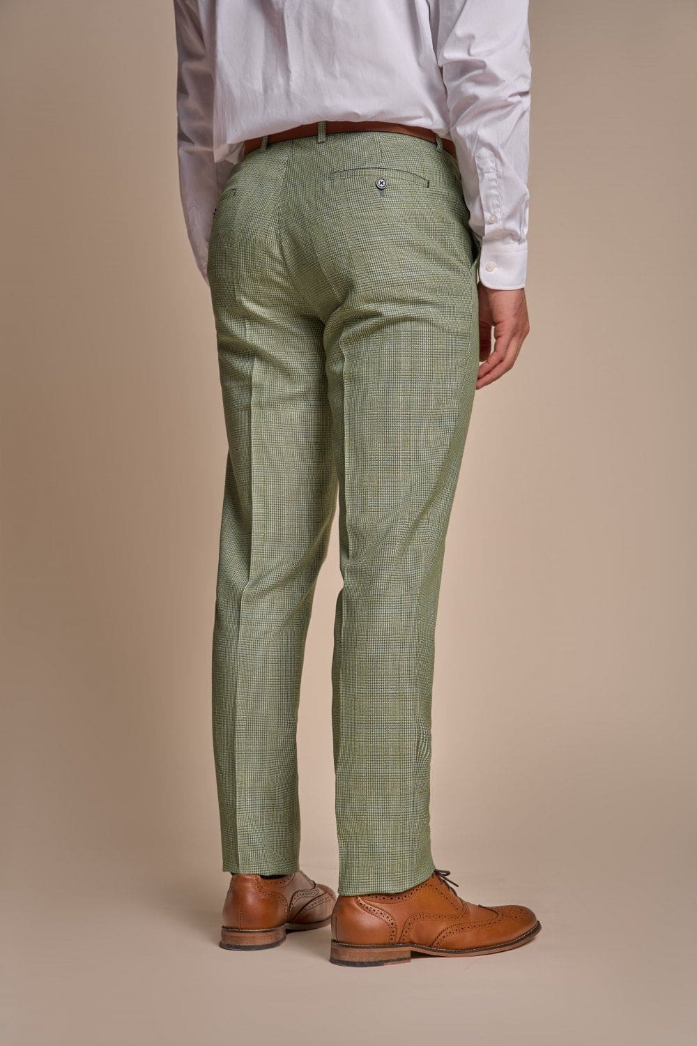 Cavani Caridi Men's Sage Tweed 3-Piece Suit | Premium Wool Blend Formal Wear for Weddings, Business Meetings & Special Occasions