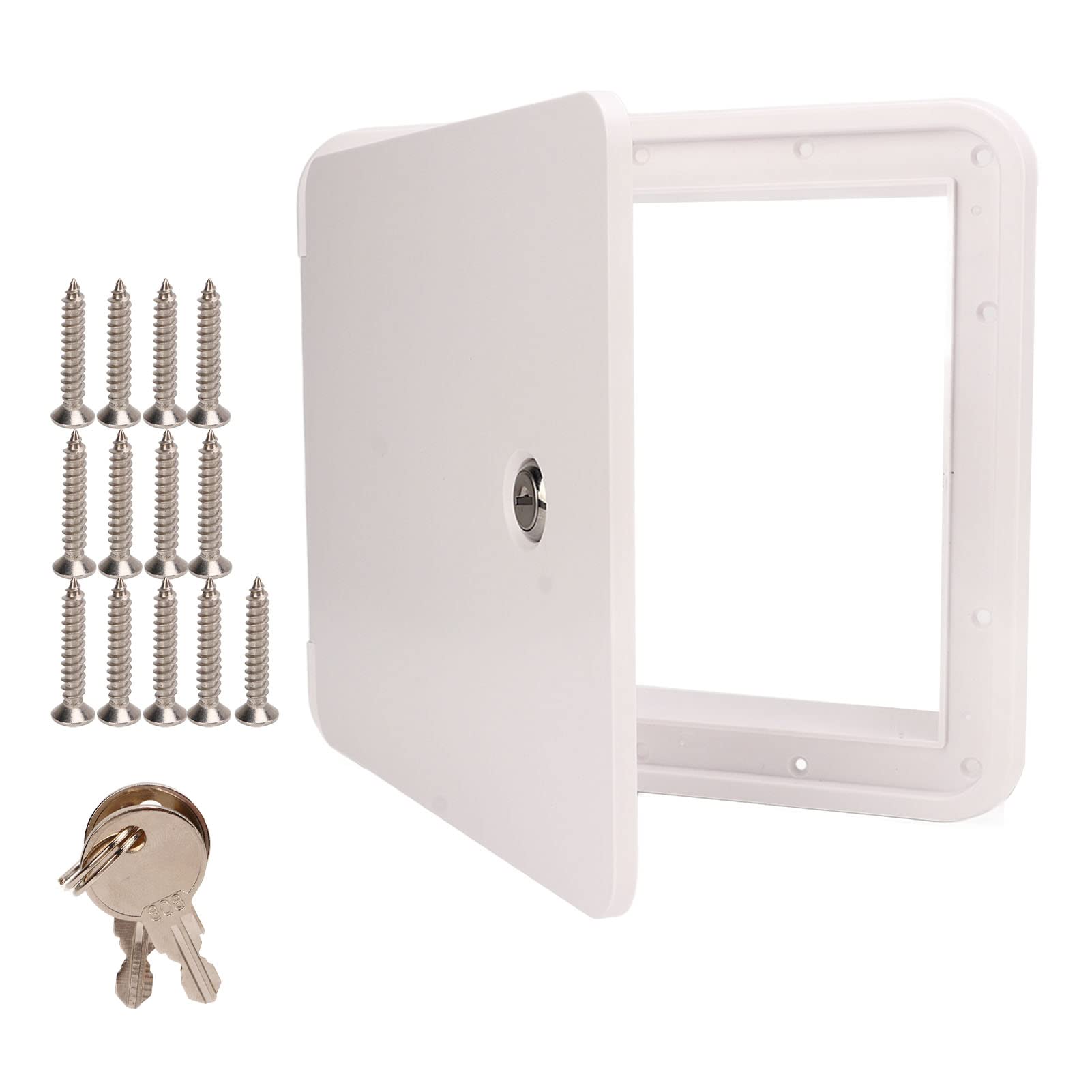Power Cable Hatch - Electrical Access Door for RV, Boat, Trailer & Motorhome - Durable Cord Management Solution for Outdoor & Marine Use