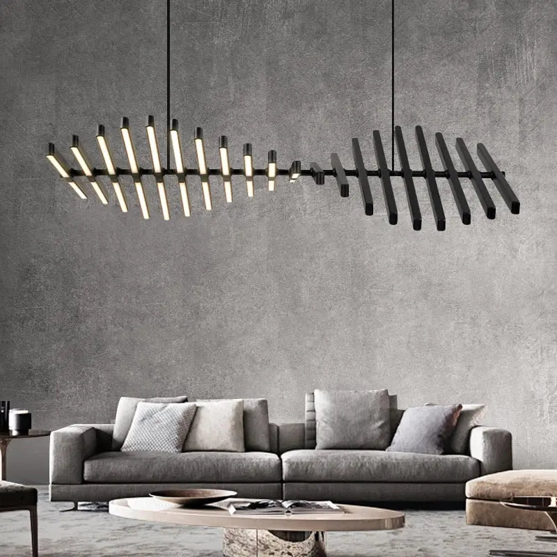 Modern LED Chandelier with Remote Control - Dimmable Crystal Ceiling Light Fixture for Dining Room, Bedroom, Living Room & Foyer Decor