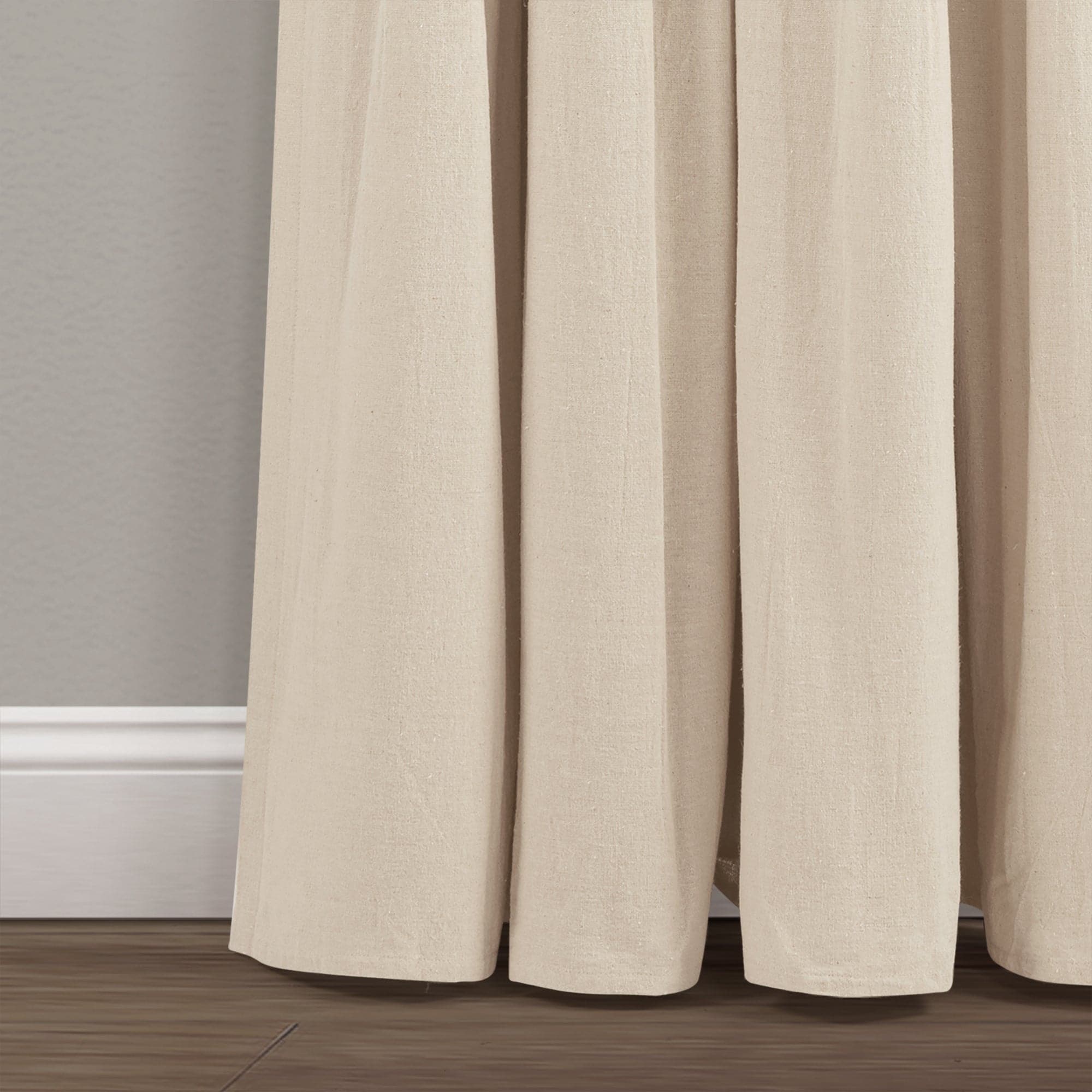 Blackout Linen Curtain Panels with Button Lining - 100% Light Blocking Window Drapes for Bedroom & Living Room Privacy & Sleep