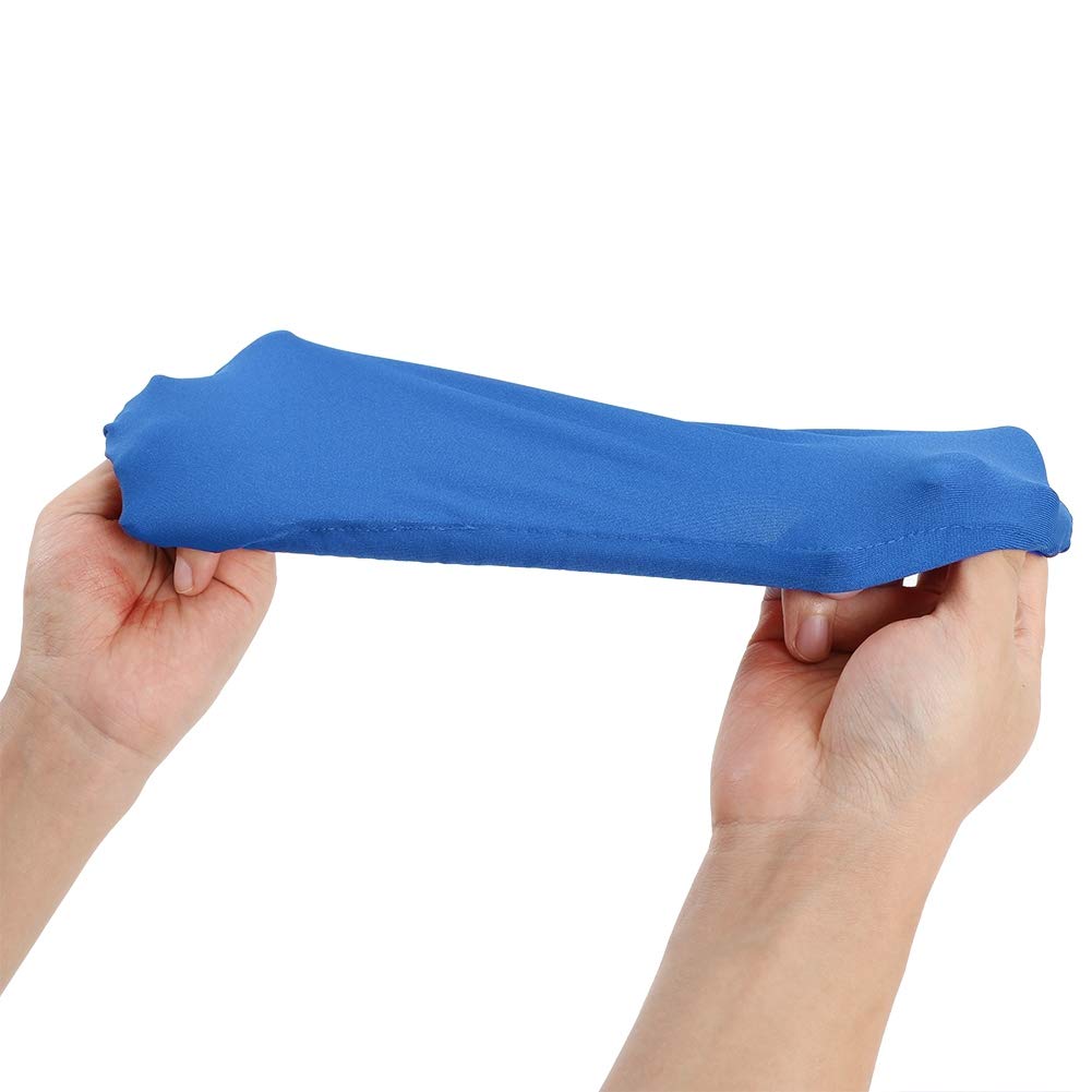 1 Pair Stretchable Office Chair Arm Covers - Soft Polyester Elastic Armrest Protectors for Desk & Computer Chairs (Blue) | Washable & Durable for Home Office & Workspace Comfort