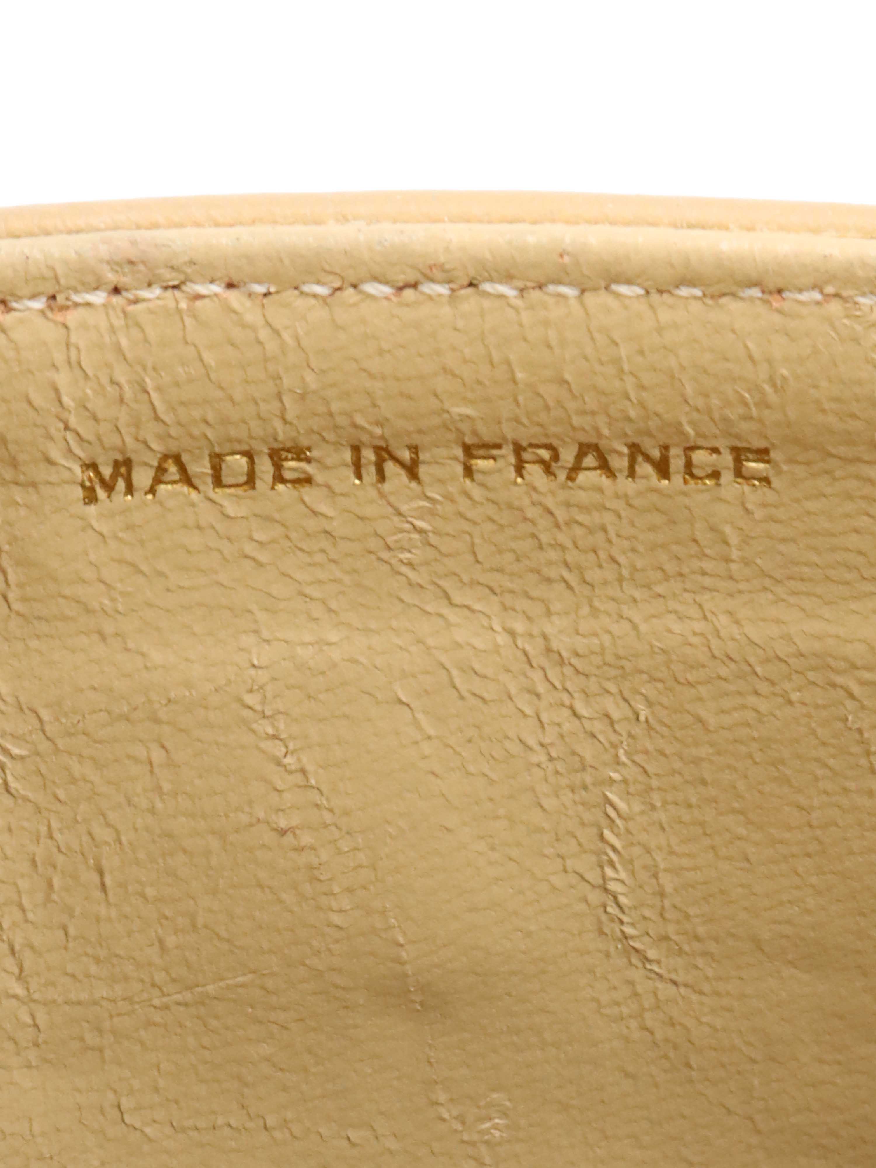 Vintage Chanel Two-Tone Beige Flap Bag - Classic Luxury Handbag for Women | Perfect for Evening Events, Date Nights & Special Occasions