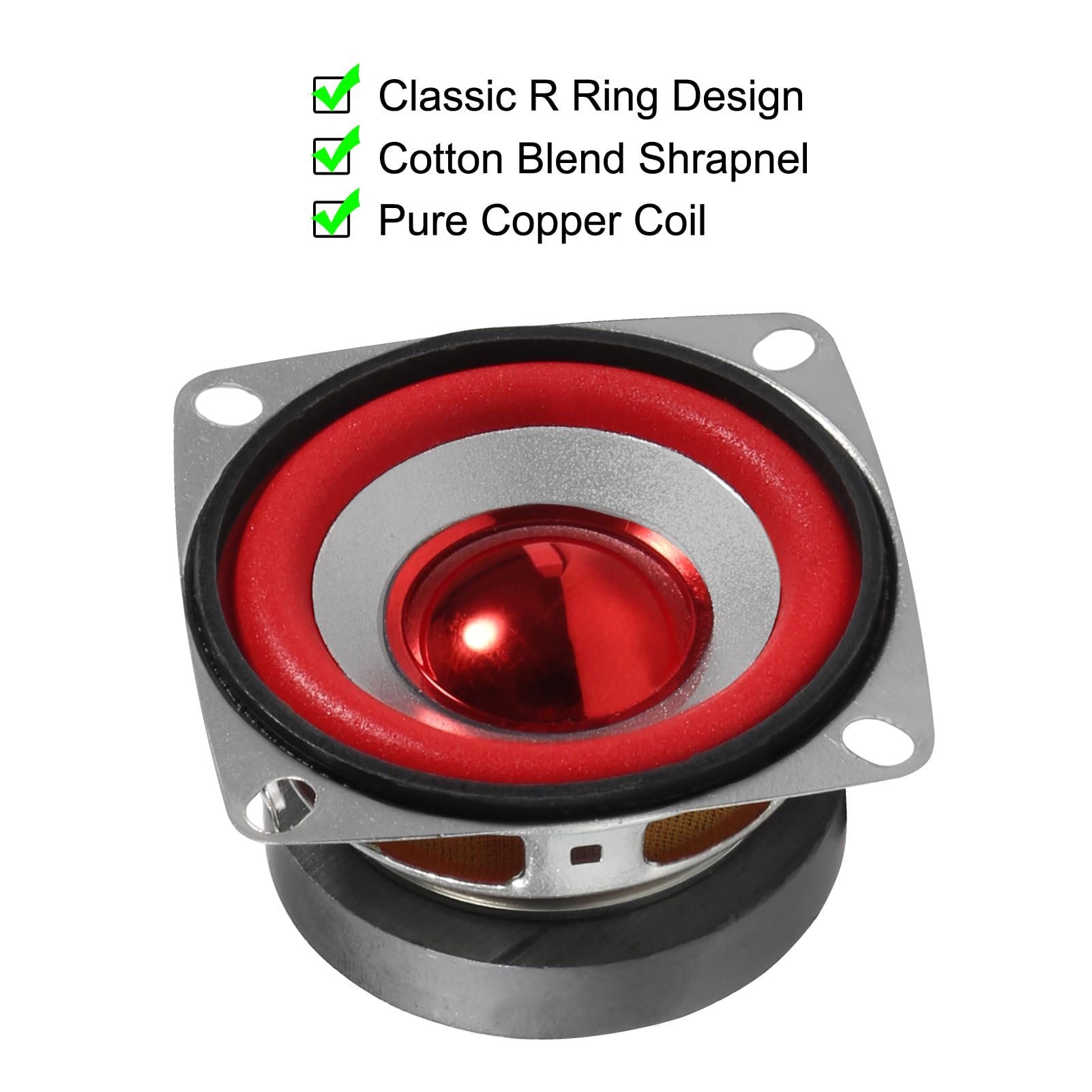 8pcs 4Ohm 5W Full Range Audio Speakers - Stereo Woofer Loudspeakers for Arduino Replacement - Perfect for DIY Electronics, Home Theater & Car Audio Systems