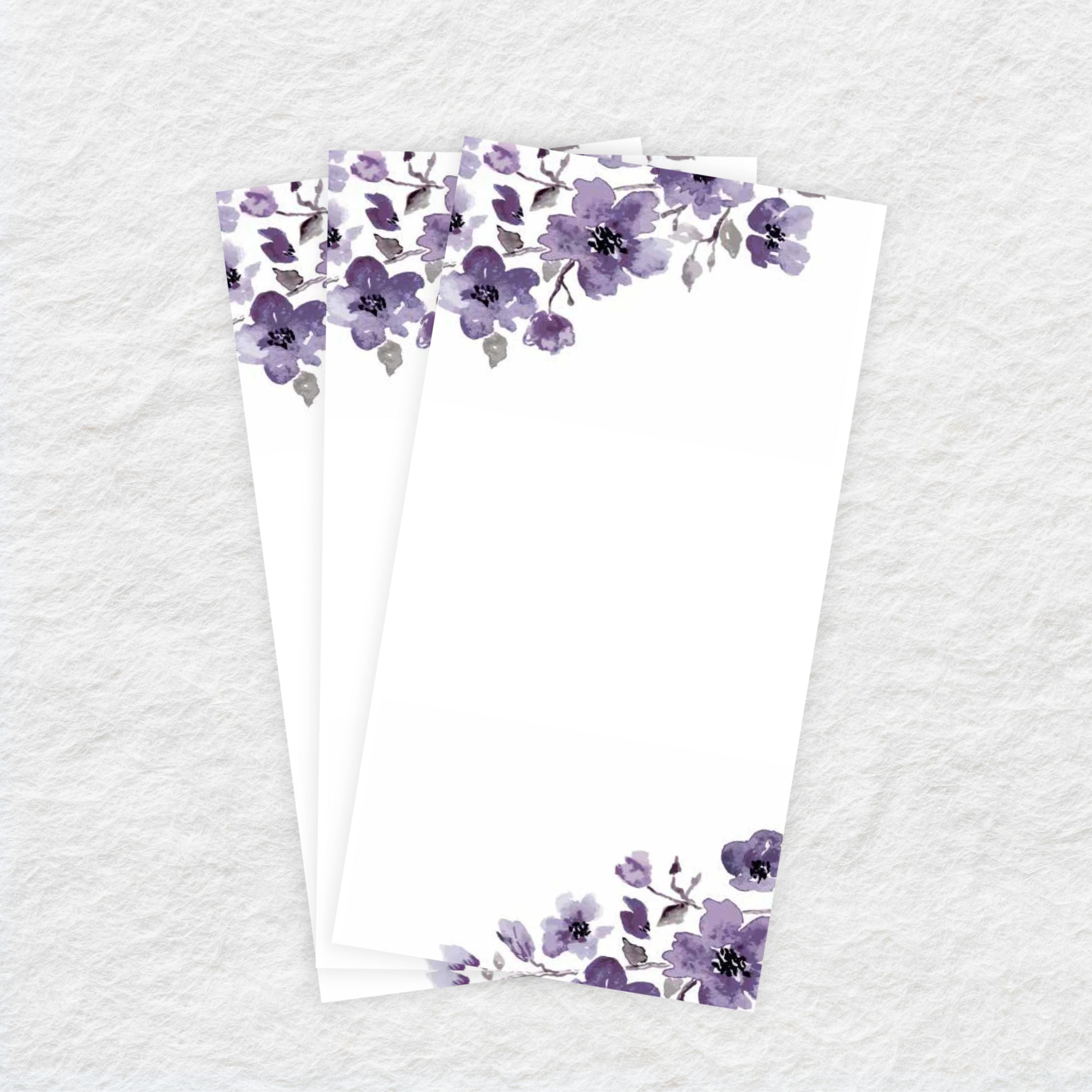 Premium Disposable Linen-Like Paper Guest Towels - 16 Pack Purple Watercolor Floral Design - Perfect for Weddings, Parties, Restaurants & Upscale Events