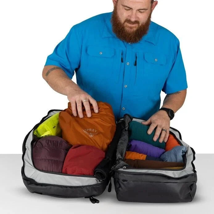 Osprey Transporter Duffel 44 - Durable Travel Duffel Bag for Outdoor Adventures, Gym, and Weekend Getaways | Water-Resistant & Spacious Carry-On Luggage