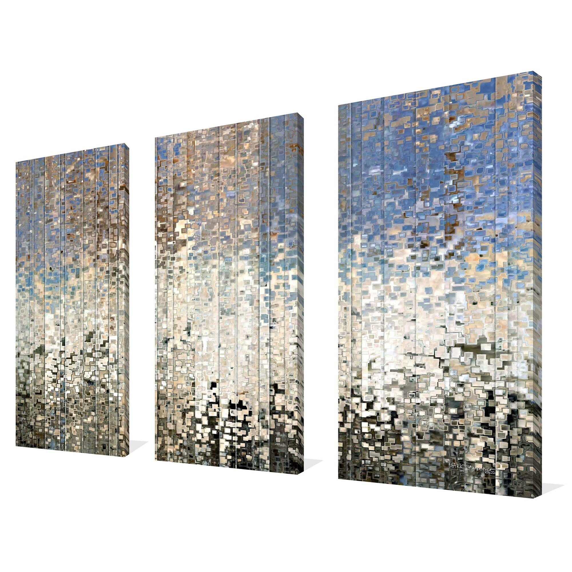 36x60 Ezekiel 34 12 Bible Verse Canvas Art Set by Mark Lawrence - 3 Piece Christian Wall Decor for Home, Church & Office