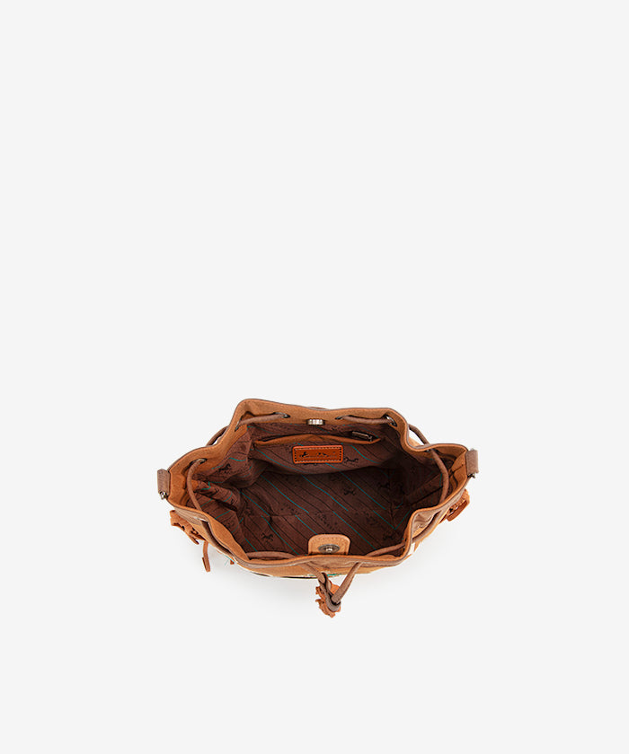 Montana West Aztec Fringe Bucket Bag Set for Women - Stylish Leather Crossbody Purse with Adjustable Strap, Perfect for Travel, Shopping & Everyday Use