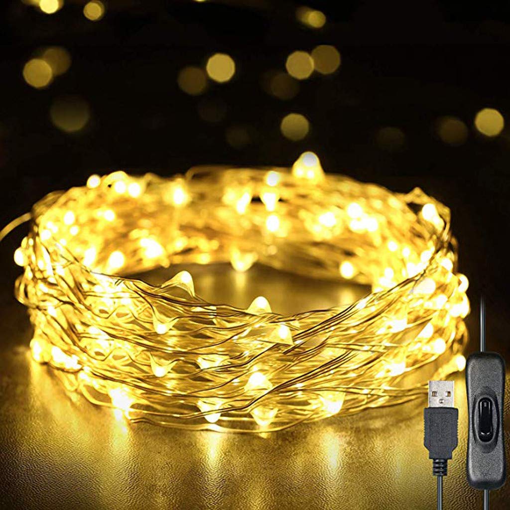 CUILAN Christmas Warm 120 IP65 Waterproof 12m USB LED Rope Lights - Multicolor String for Holiday Decor, Garden, Party, Wedding