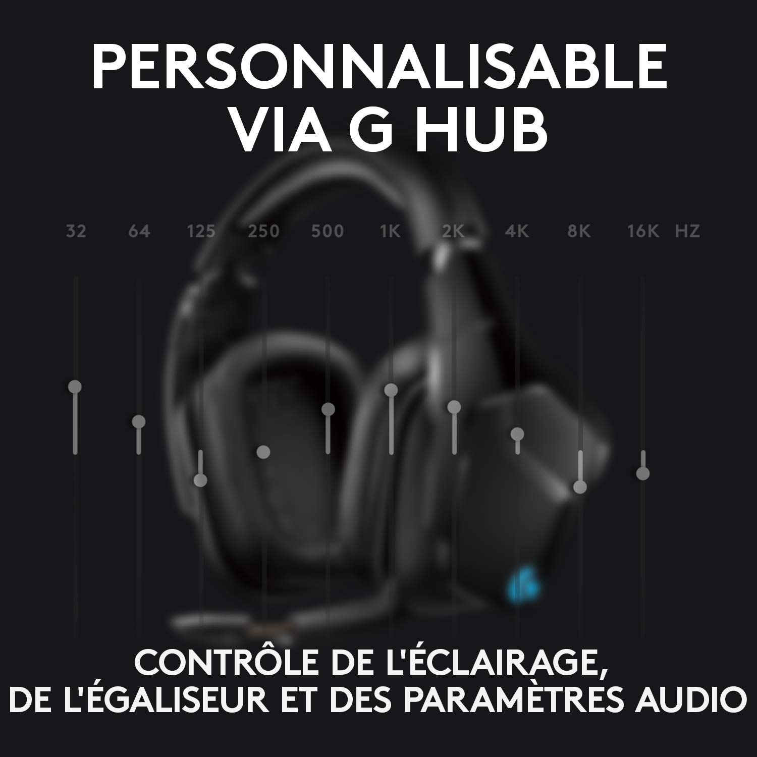 Logitech G935 Wireless RGB Gaming Headset with 7.1 Surround Sound, DTS X 2.0, 50mm Pro-G Drivers, 2.4GHz, Flip-to-Mute Mic - Compatible with PC, Mac, PS4 & Nintendo Switch (Black) - Perfect for Competitive Gaming & Immersive Entertainment
