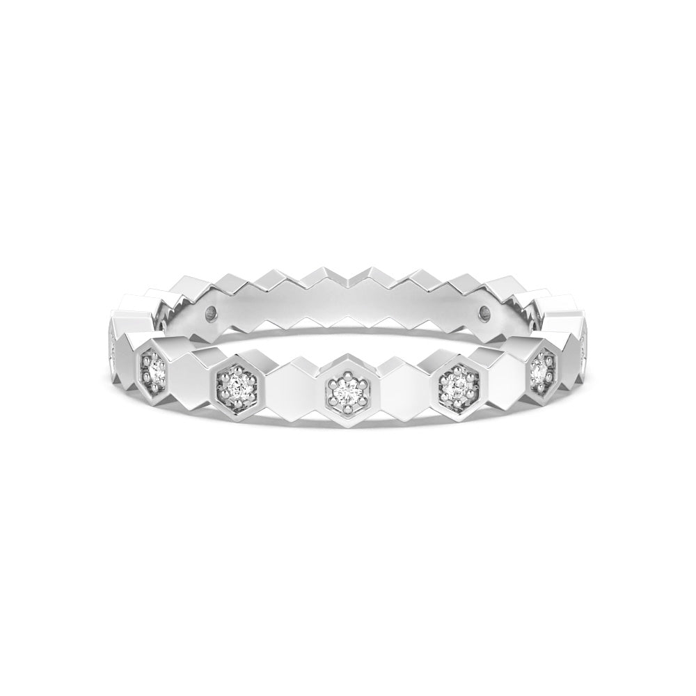 Exquisite Lab-Grown Diamond Ring | Geometric Design | Eco-Friendly & Conflict-Free | Perfect for Engagement, Wedding & Anniversary Gifts