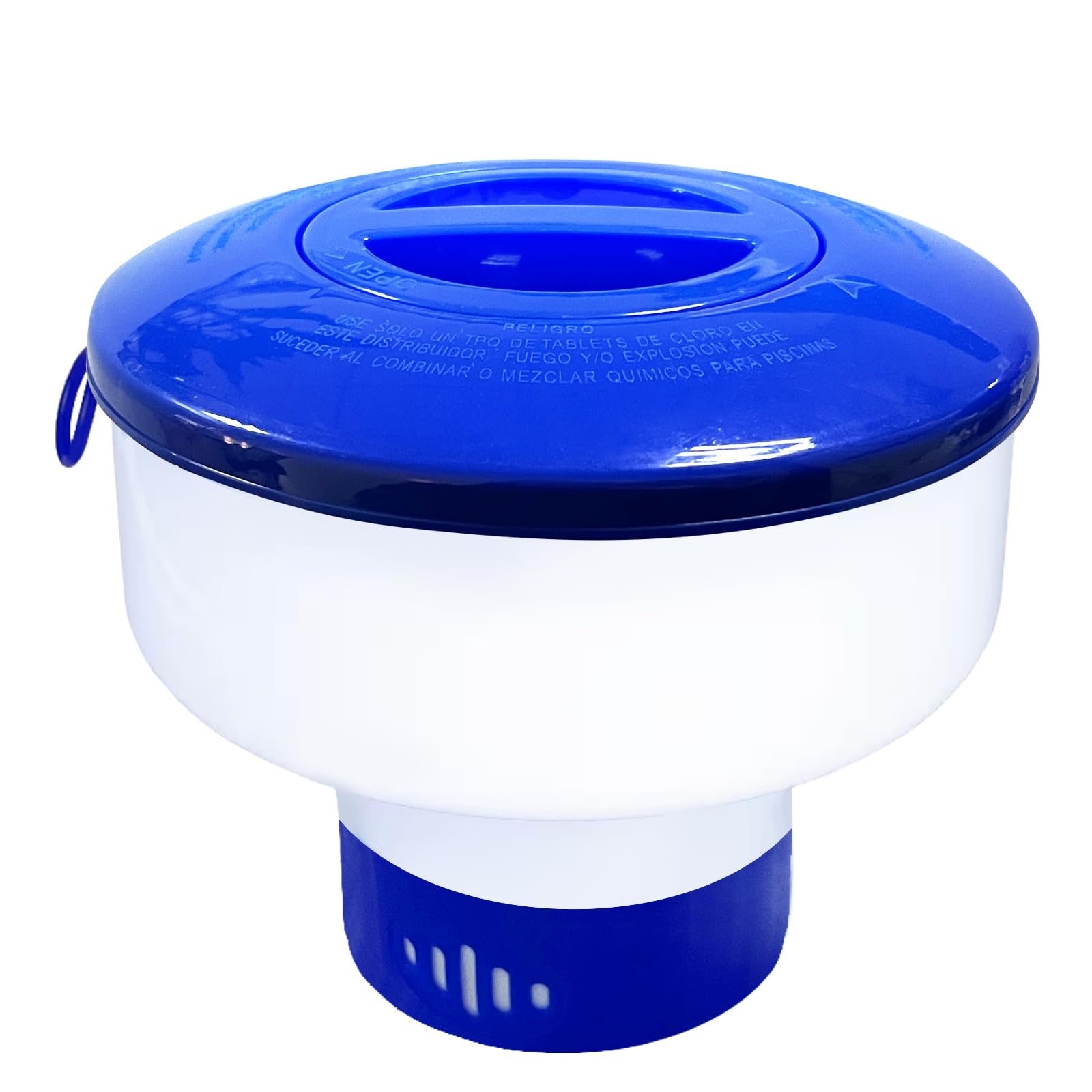 BOTINDO Pool Chemical Dispenser - Floating Chlorine Tablet Holder for Bromine, Adjustable Flow Vents, Fits 3 Inch Tablets, Indoor & Outdoor Swimming Pool, Spa, Hot Tub Floater