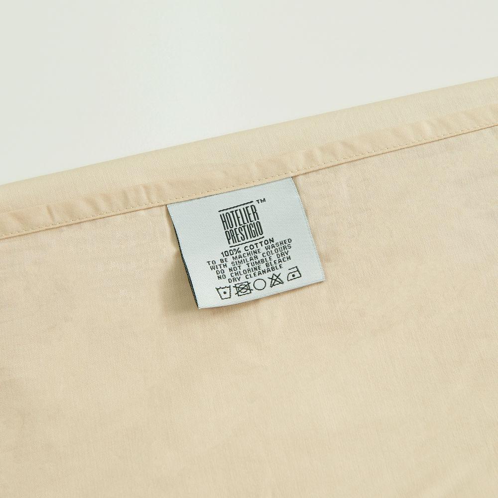 Luxury Hotelier Prestigio™ Euro Sham Pillowcase - Champagne White Border - Premium Hotel Style Bedding for Home & Guest Room Decor