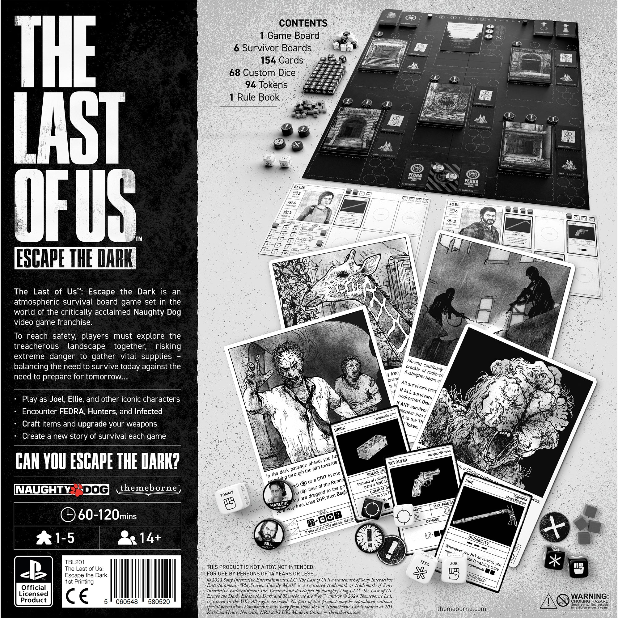 The Last of Us: Escape the Dark - Post-Apocalyptic Survival Game for PS4 & PS5 | Perfect for Horror & Action Game Fans | Play at Home or Gaming Parties