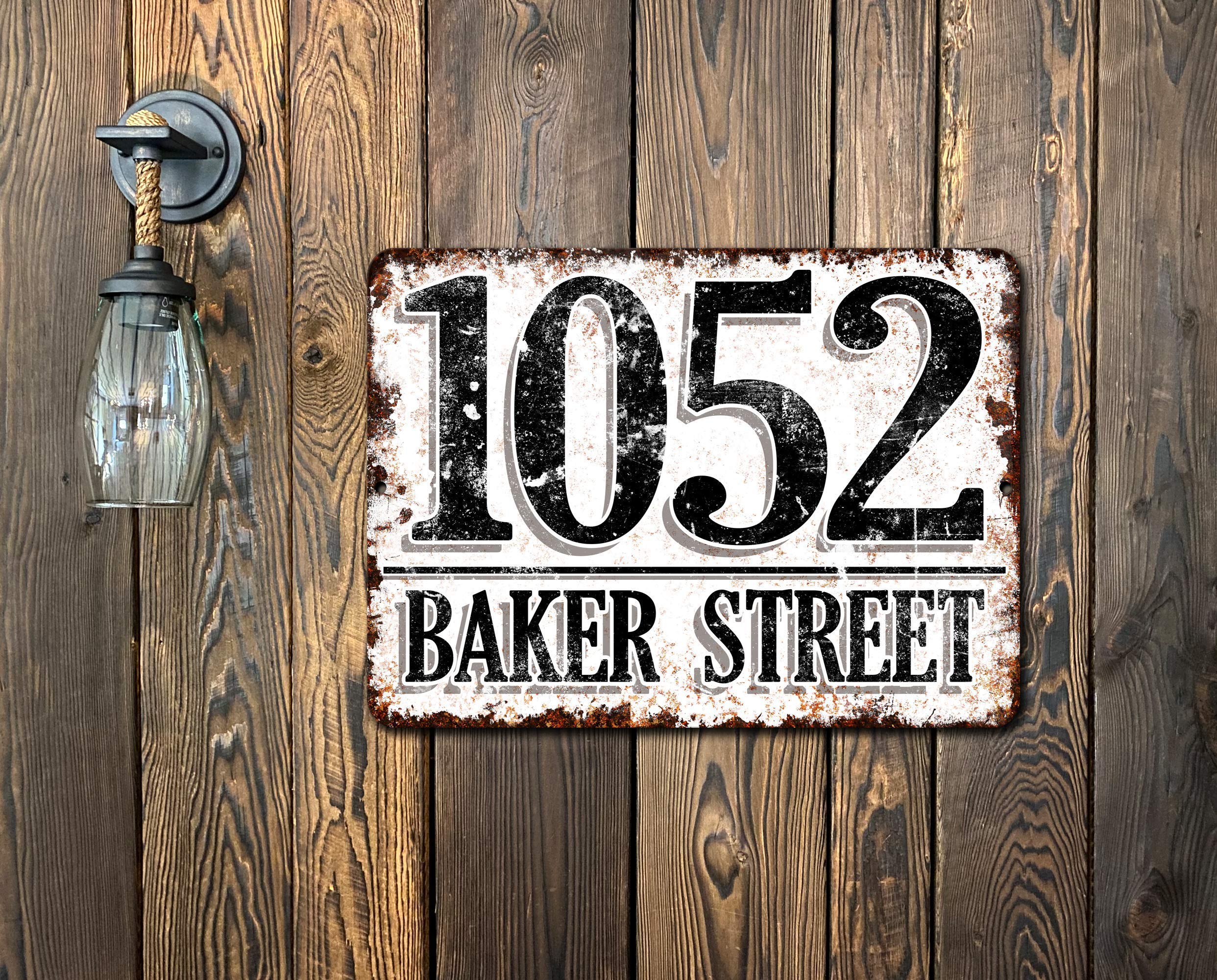 Personalized Custom House Address Plaque Sign - Durable Outdoor Metal Number Sign for Porch, Mailbox & Front Door - Weatherproof Home Decor for Curb Appeal & Housewarming Gifts