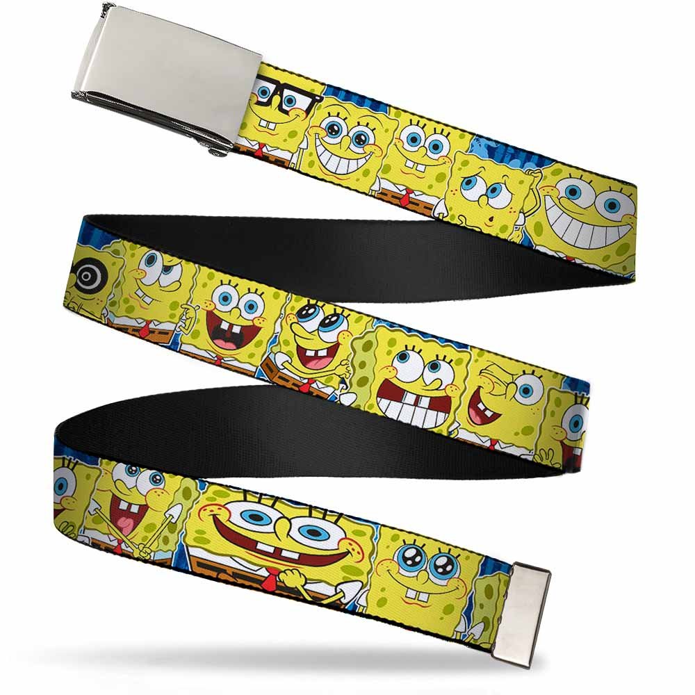 SpongeBob SquarePants Men's Web Belt - Adjustable 1.5