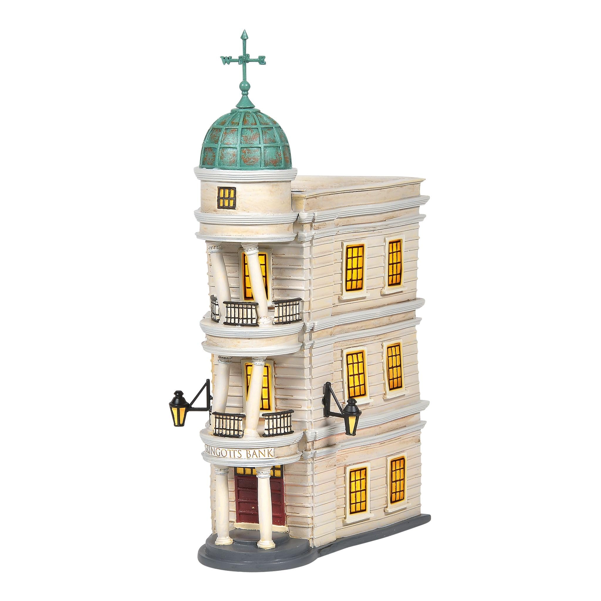 Department 56 Harry Potter Gringotts Bank Lit Building - 10.16 Inch Resin Collectible Figurine | Multicolor Wizarding World Decor for Christmas Villages & Harry Potter Collections