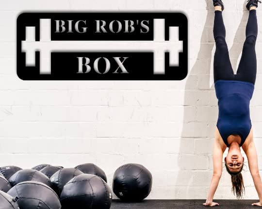 Custom Metal Gym Sign - Personalized Home & CrossFit Gym Decor - 18 Inch Wall Art for Fitness Studios & Workout Rooms