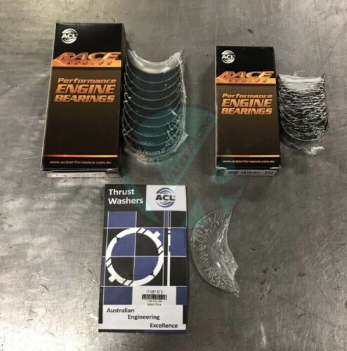ACL Race Engine Bearing Set - Rods, Main & Thrust Bearings (1T1957, 4B1946H, 5M1959H) Compatible with B16, B18, B20 & LS Engines | High Performance Racing Parts for Track & Street Use