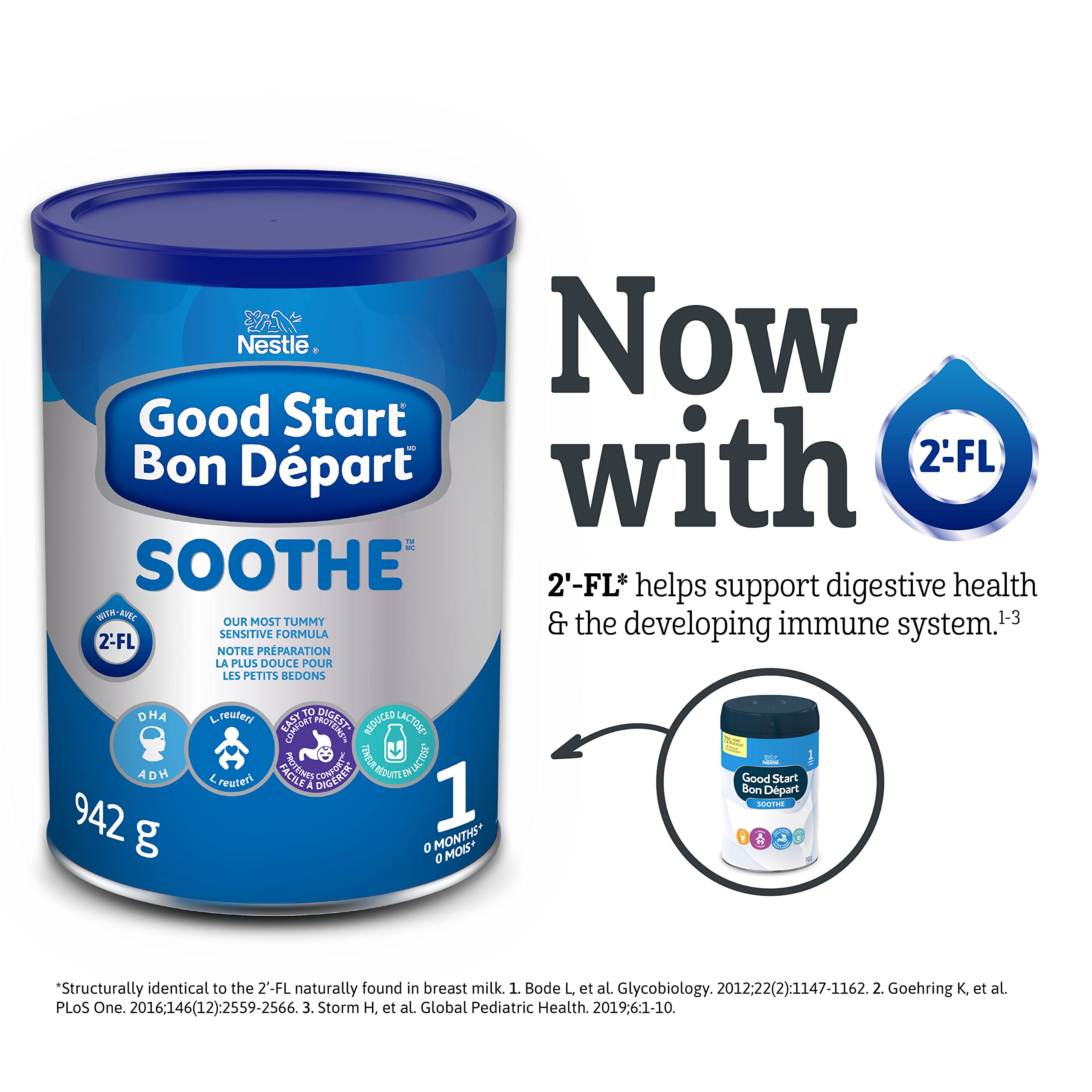 NESTLÉ GOOD START Soothe Baby Formula Powder for Infants 0+ Months - 942g (Pack of 4) | Gentle Nutrition for Colic & Fussy Babies | Ideal for Nighttime Feeding & Digestive Comfort