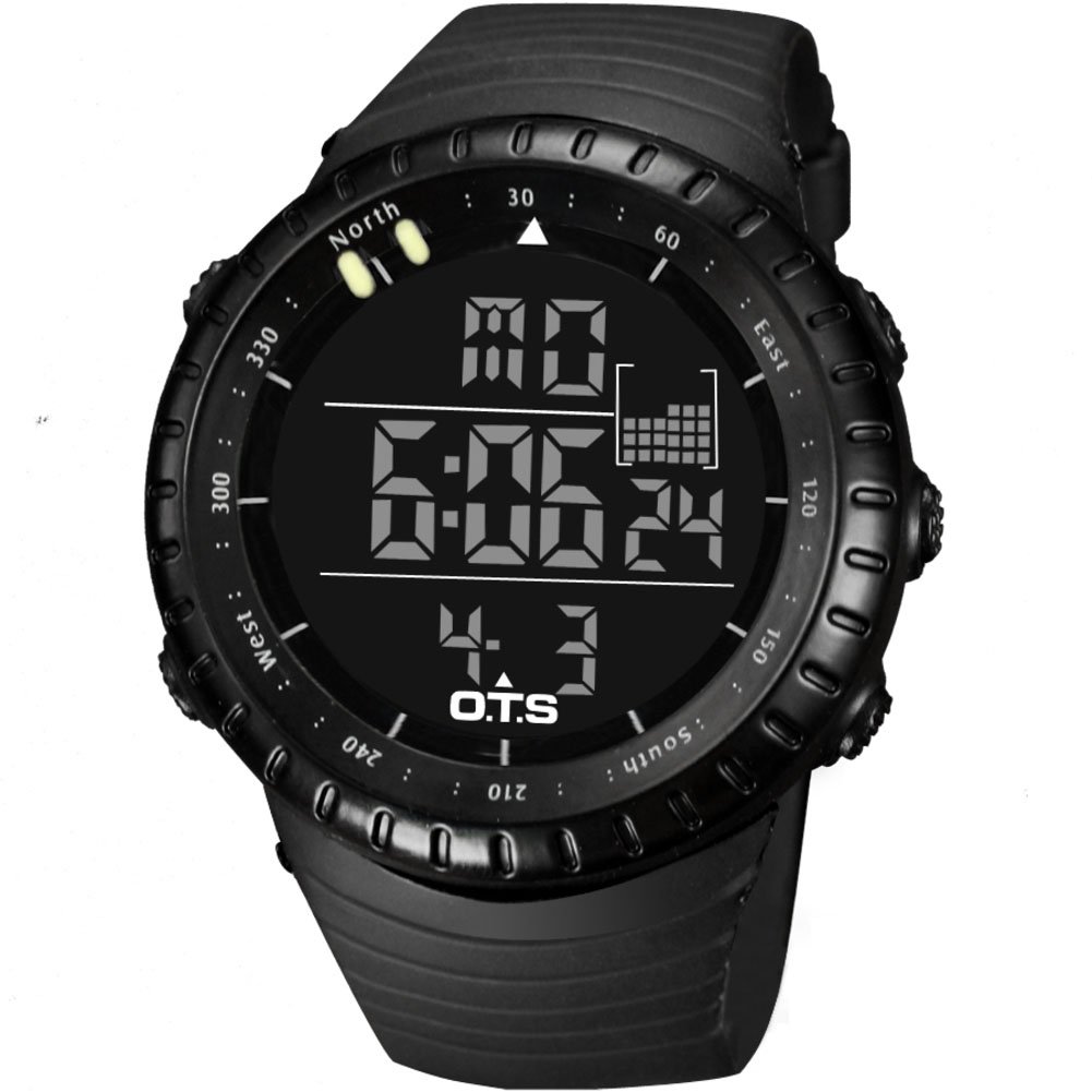 Men's Digital Sports Watch - 50m Waterproof, Large Luminous Dial, Multifunction with Calendar - Perfect for Swimming, Outdoor Activities & Student Life