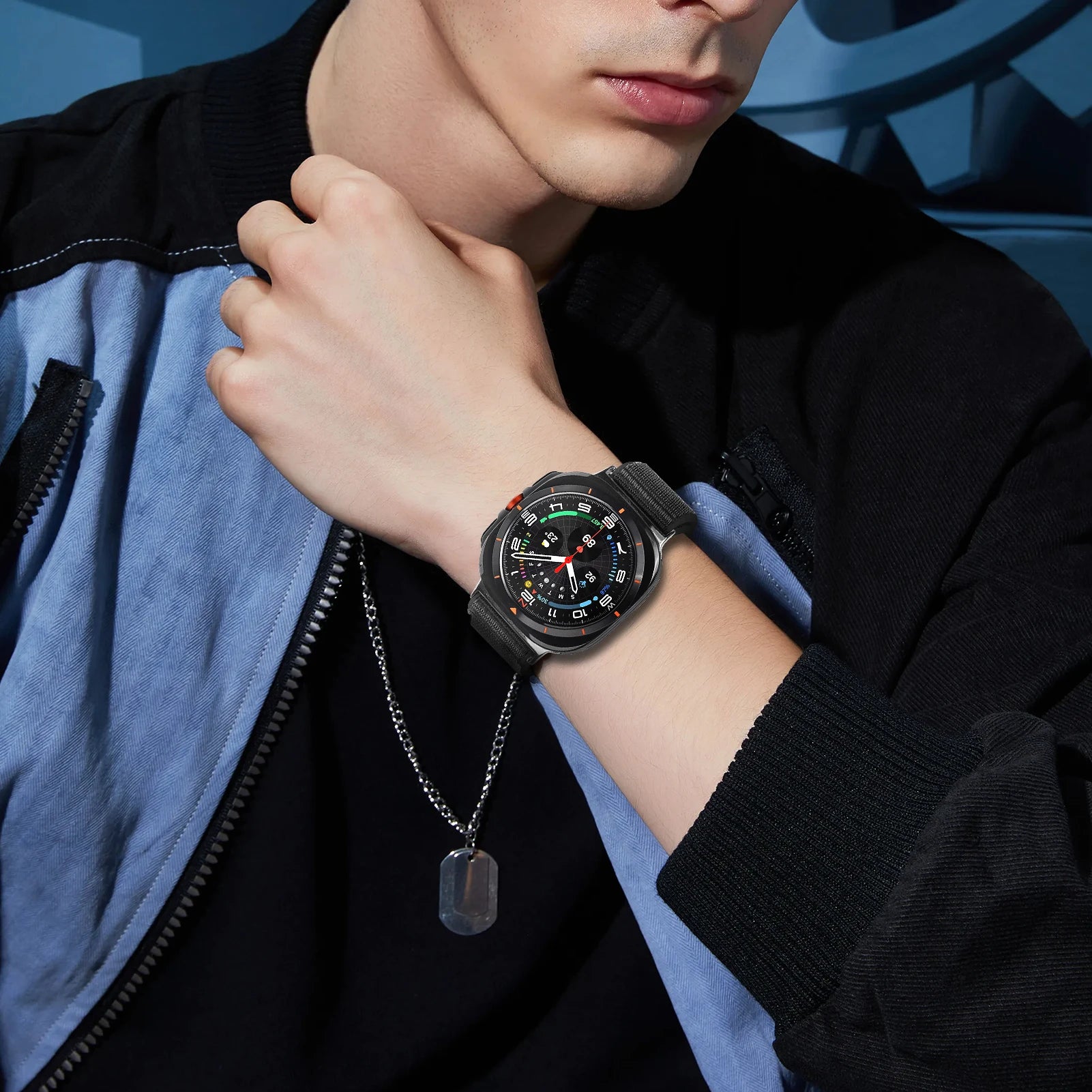 Durable Nylon Sports Bands for Samsung Watch Ultra - Comfortable & Adjustable Strap for Running, Gym & Outdoor Activities