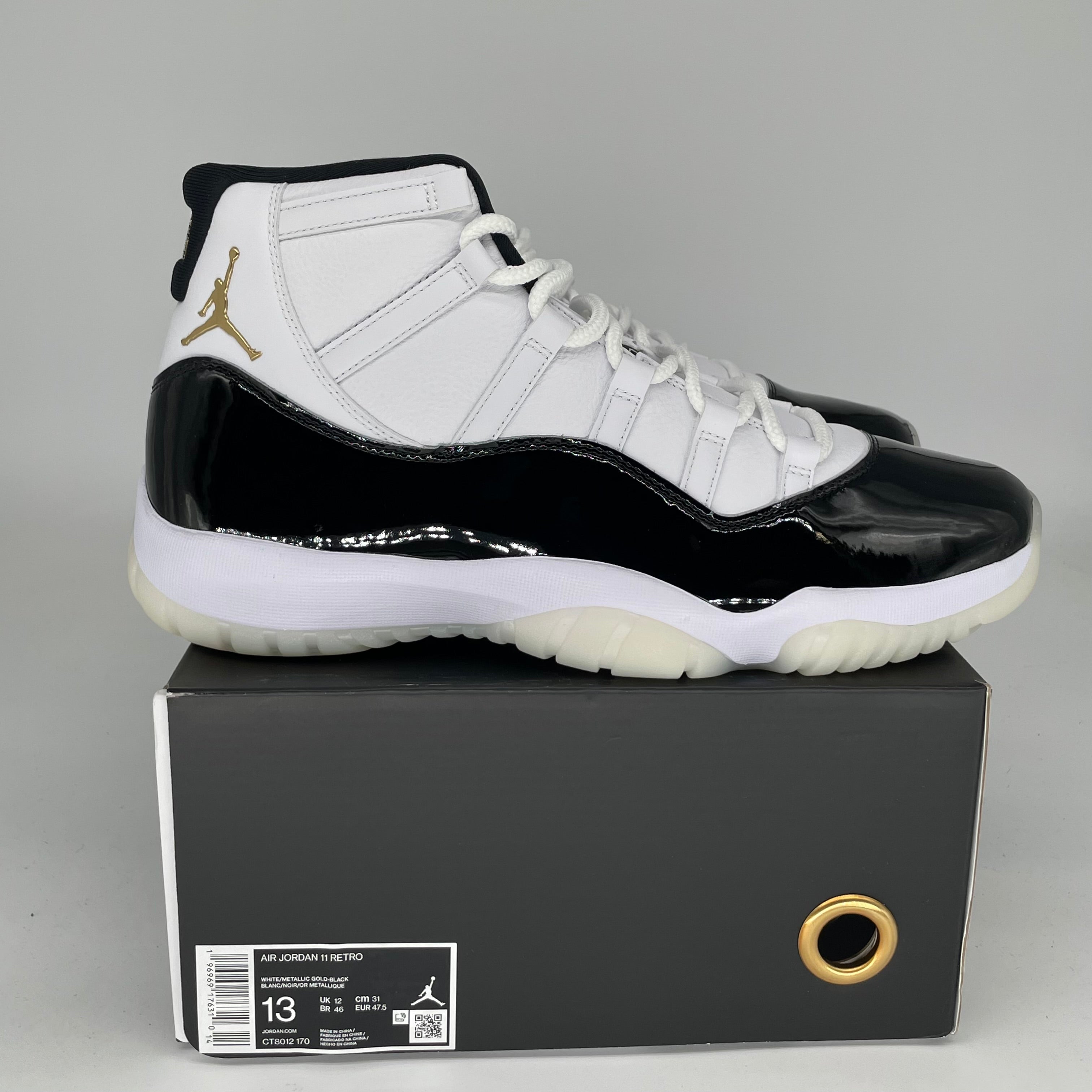 AIR JORDAN 11 DMP GRATITUDE Basketball Shoes Men's Size 13 (CT8012-170) - Perfect for Court Play, Sneaker Collecting & Streetwear Fashion