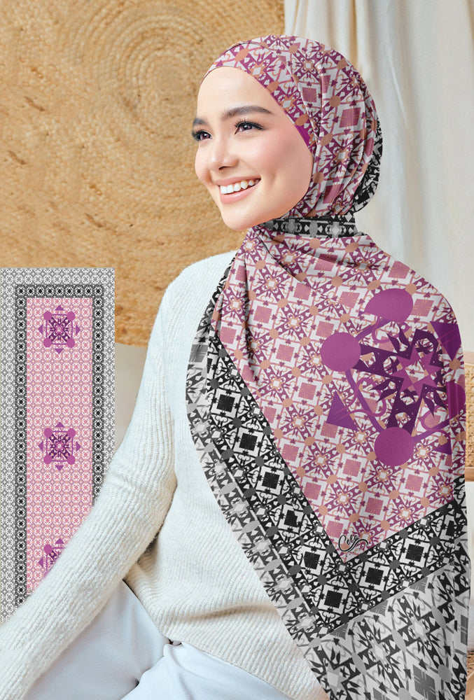 Opree Print Hijab Scarf - Stylish Muslim Headscarf for Women - Perfect for Daily Wear, Prayer, and Special Occasions