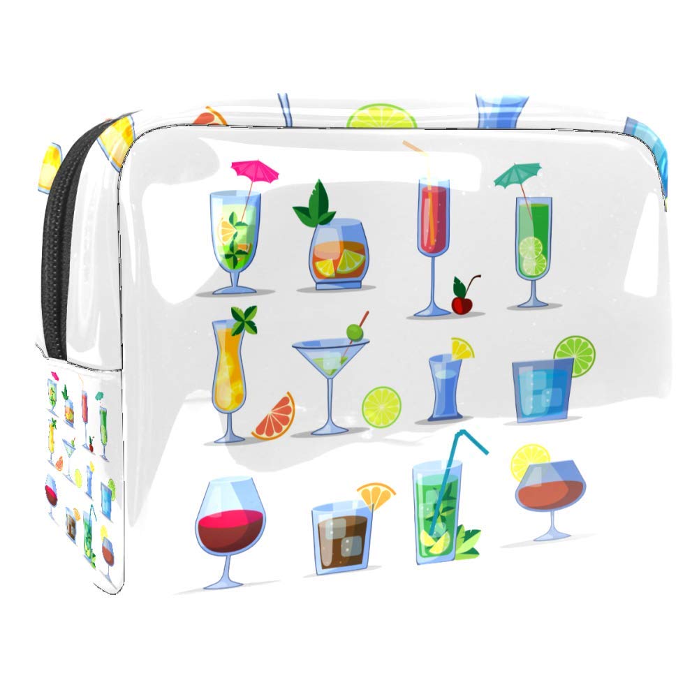 Portable Waterproof Makeup Bag with Zipper - Travel Toiletry Organizer for Women, Cosmetic Storage Pouch for Makeup Brushes & Cosmetics - Perfect for Travel, Gym, Beach & Daily Use