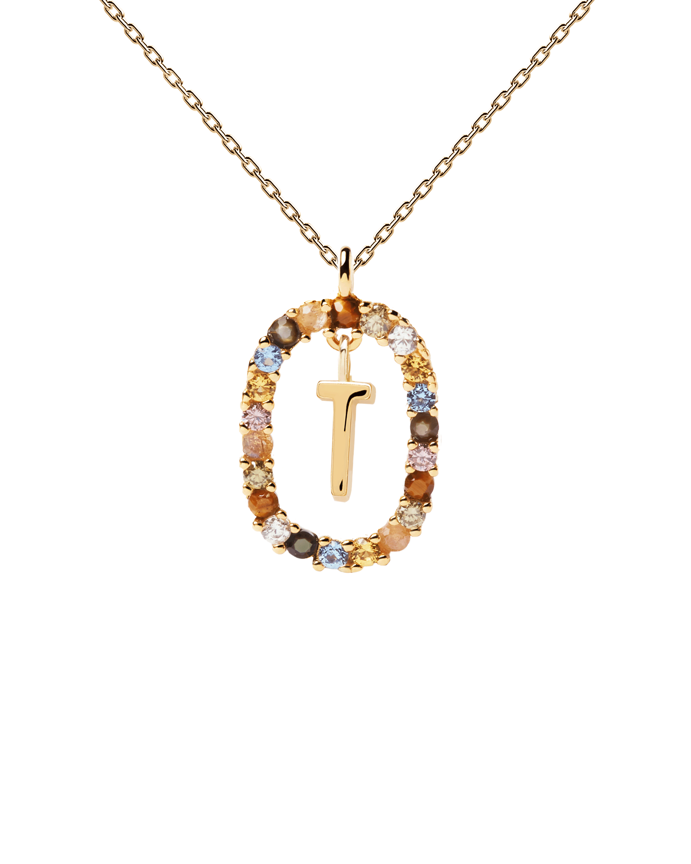 Letter T Necklace - Personalized Initial Necklace for Women, Sterling Silver or Gold Plated, Dainty Alphabet Pendant Jewelry - Perfect Gift for Birthday, Anniversary & Everyday Wear
